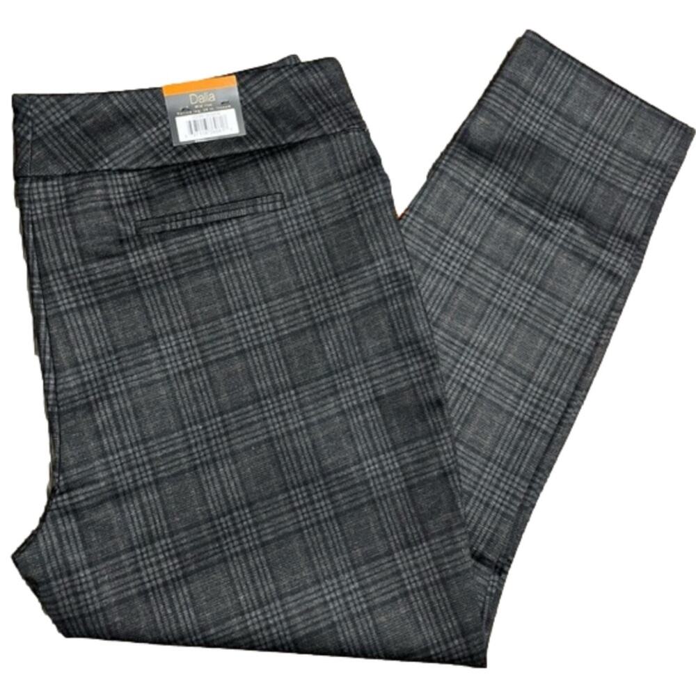 Dalia Women's Ponte Pants Stretch Plaid Size XXL NWT